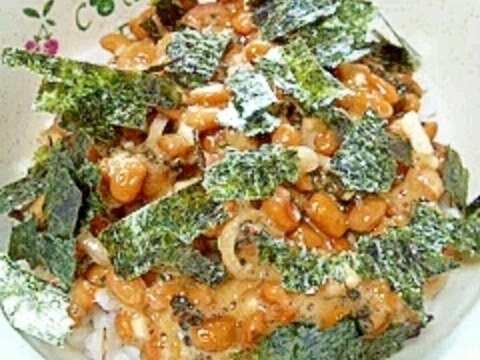 納豆の食べ方-ミョウガ＆しその実漬け♪